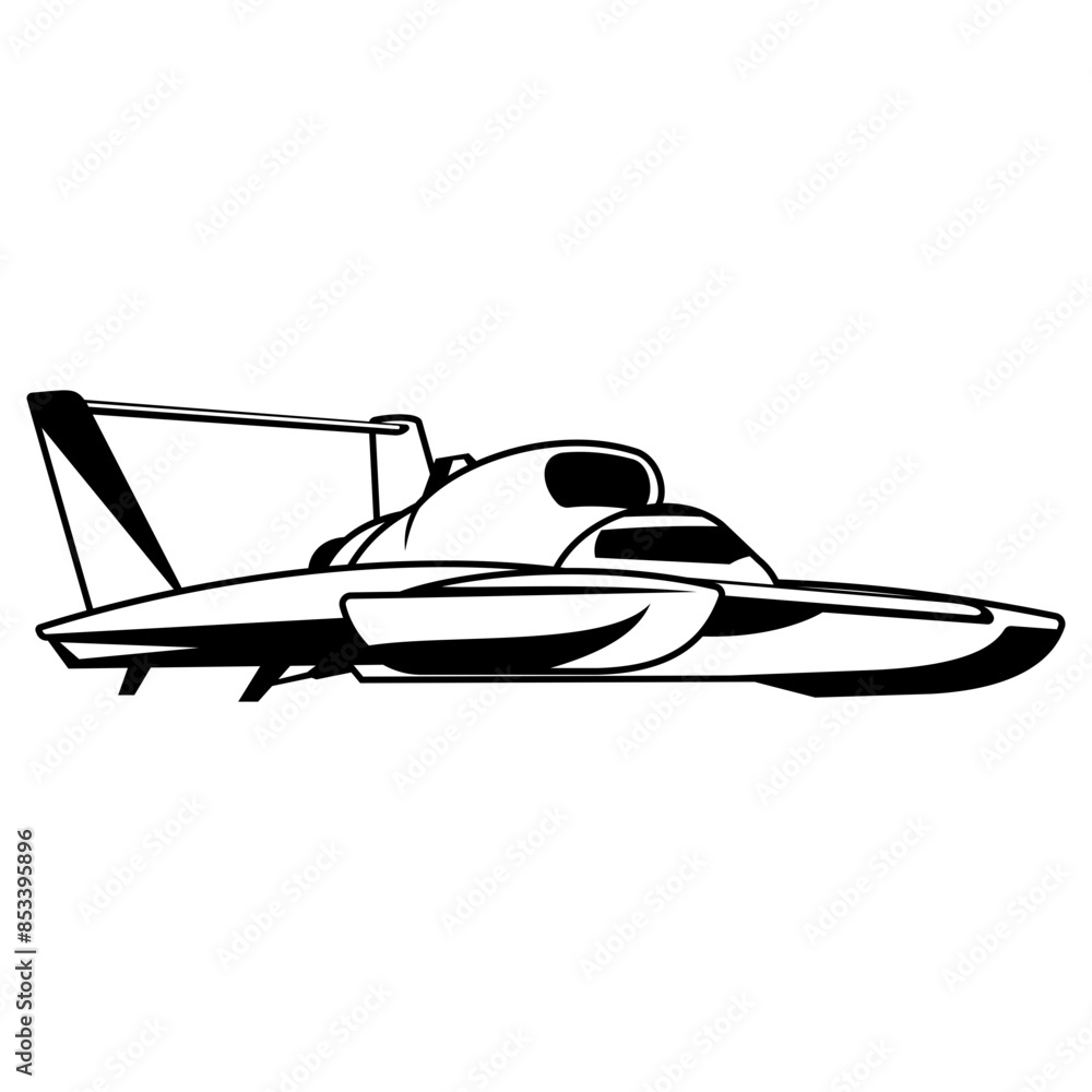 Fototapeta premium Hydroplane Boat