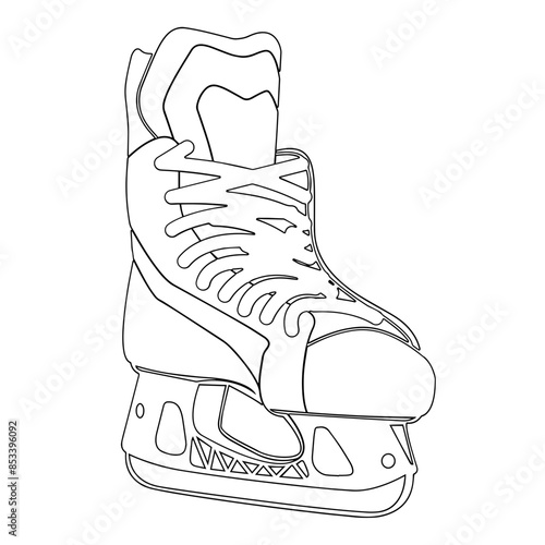 Ice Skates Outline