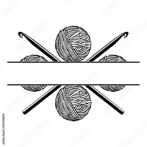 Knitting Yarn Split Monogram Logo