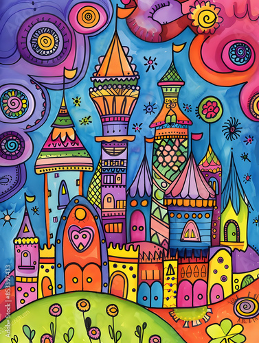 cartoon illustrator card or background .