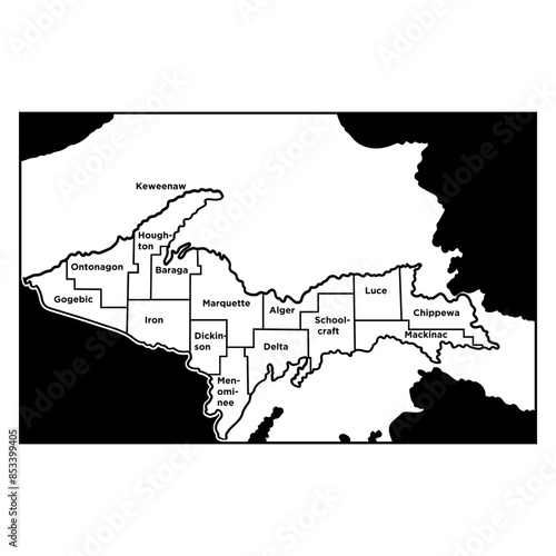 Michigan Upper Peninsula Map