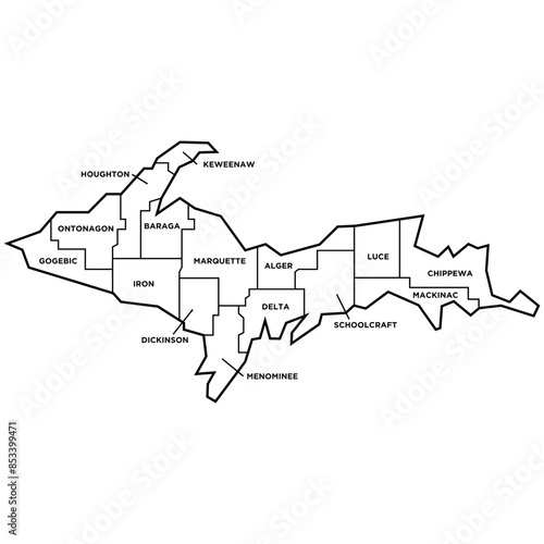 Michigan Upper Peninsula Map