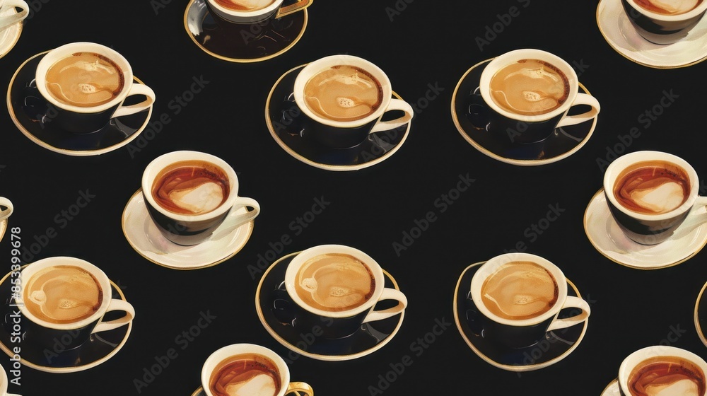 Coffee Cups Pattern Coffee Cups Pattern