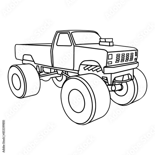Monster Truck Outline