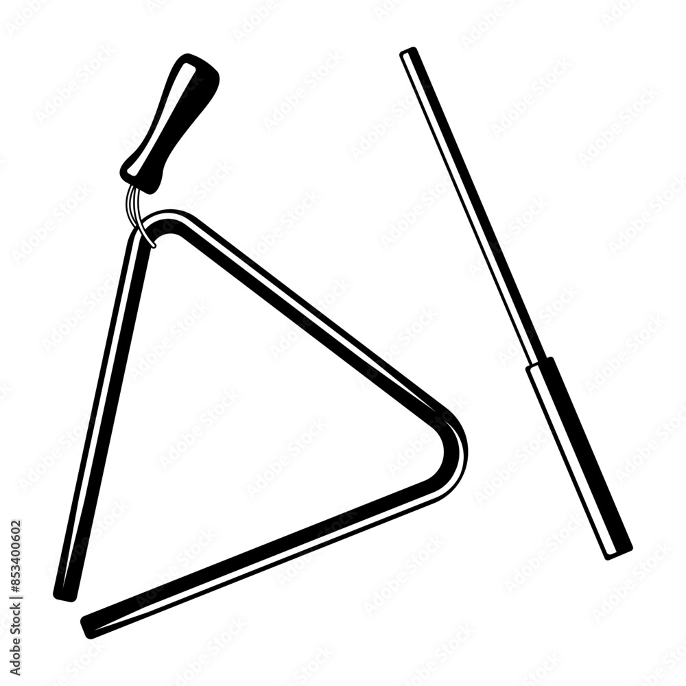Obraz premium Musical triangle
