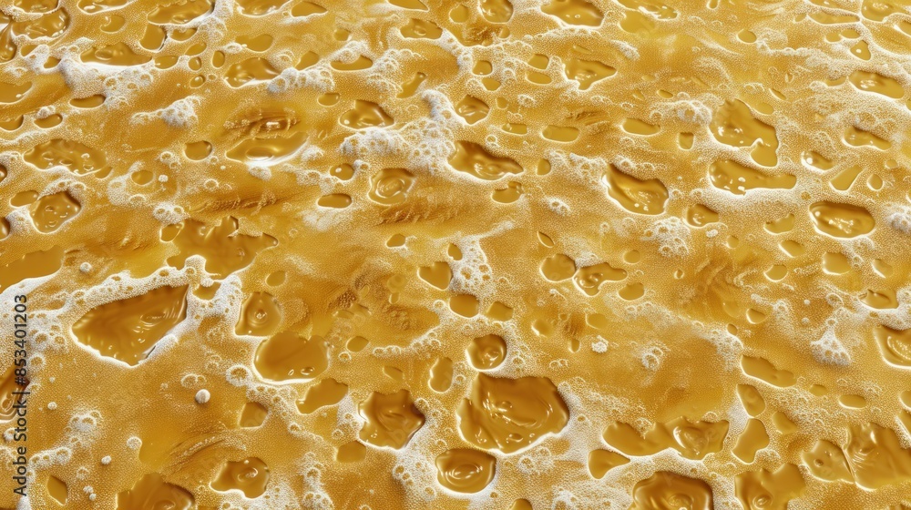 Golden Liquid with White Foam Golden Liquid with White Foam