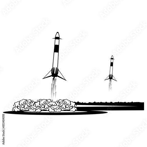 Reusable Rockets Landing  Rocket Launch Space Exploration Reusable Rocket