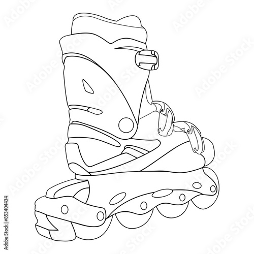 Roller blades Outline