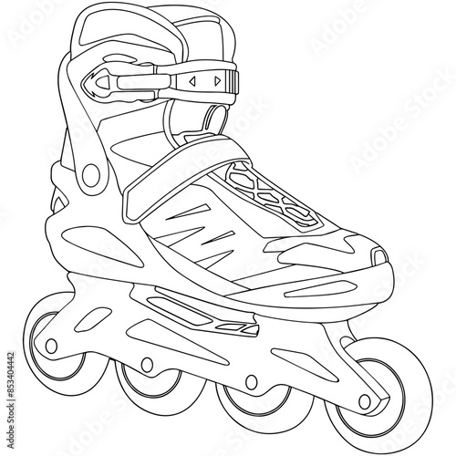 Roller blades Outline