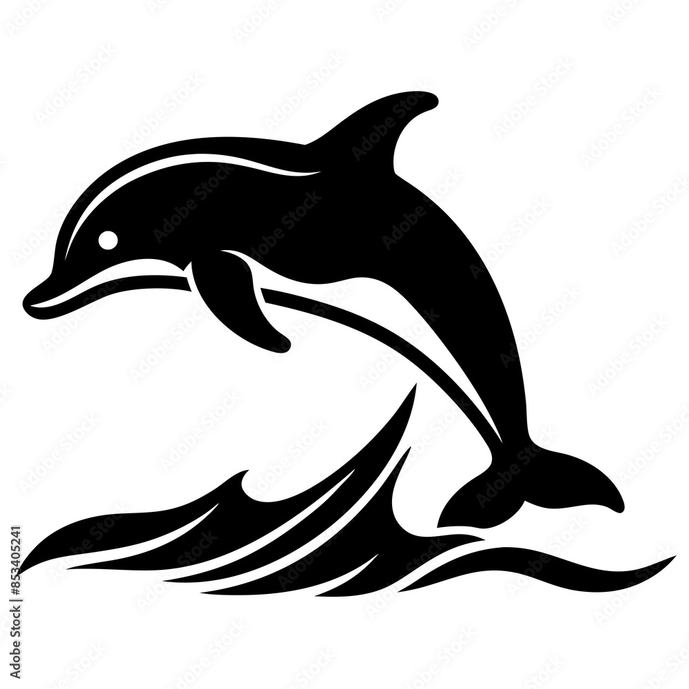 dolphin vector silhouette illustration and svg dolphin vector silhouette illustration and svg