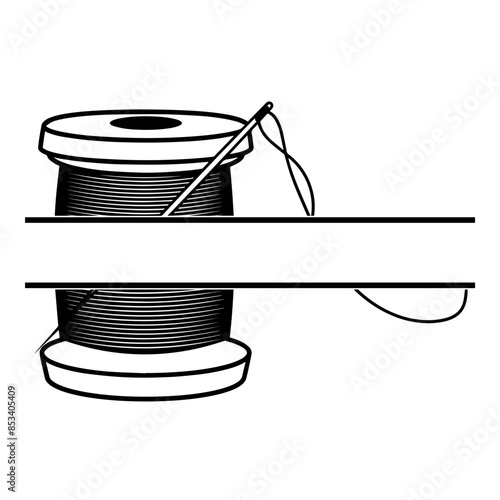 Sewing Thread Split Monogram Logo