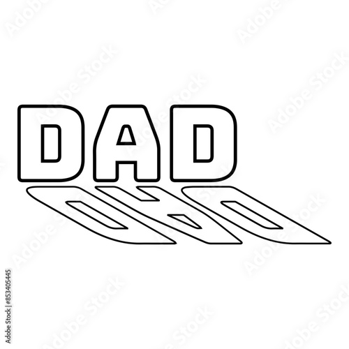 Shadow Word Outline Collection Dad