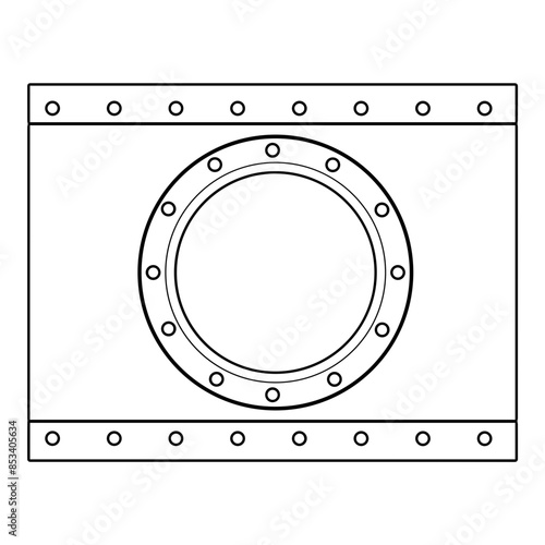 Ship Porthole Ship Window  Outline