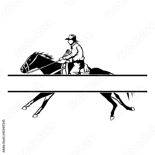 Split Monogram Cowboy