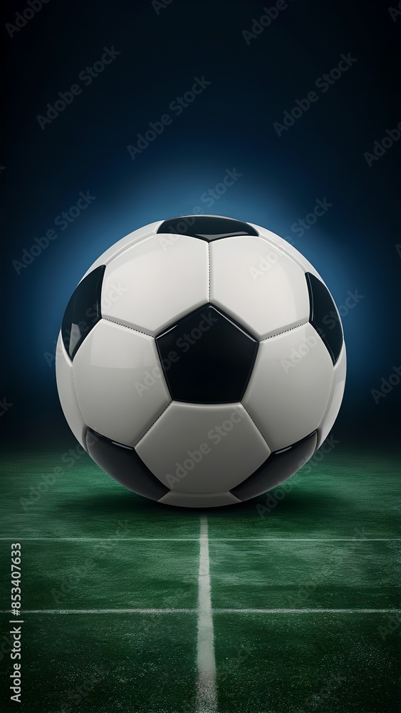 Fototapeta premium 3d soccer ball vector illustration