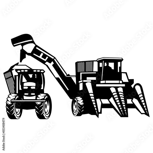 Sugar Cane Harvester  Farming Farmer Sugar Cane Harvester