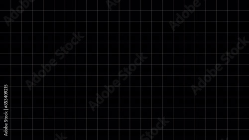 Animated background white grid with alpha channel