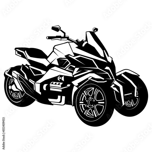 Three Wheel Motorcycle  Motorcycle Motorbike Motorcycle photo