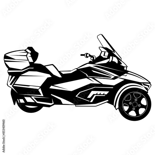Three Wheel Motorcycle  Motorcycle Motorbike Motorcycle