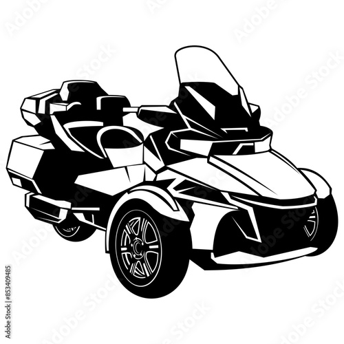 Three Wheel Motorcycle  Motorcycle Motorbike Motorcycle