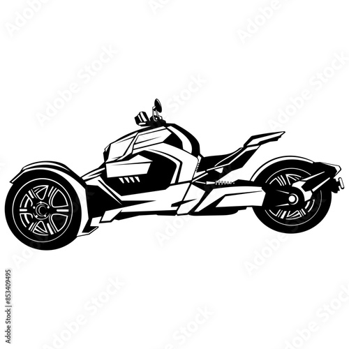 Three Wheel Motorcycle  Motorcycle Motorbike Motorcycle