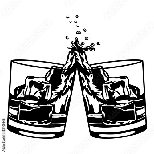 Toast Wiskey Glass Celebration