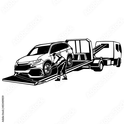 Tow Trucking  Tow Truck Car Towing Tow Truck