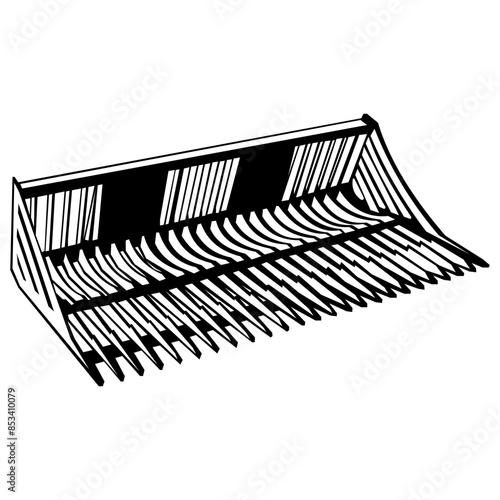 Tractor Parts Skeleton Rock Bucket