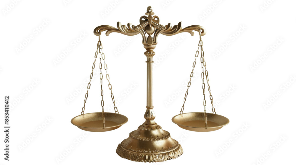 Fairness scales of justice on white background Fairness scales of justice on white background