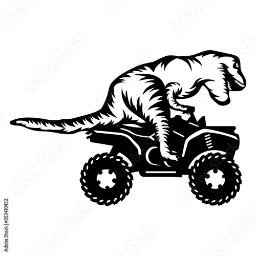 T-rex Riding ATV