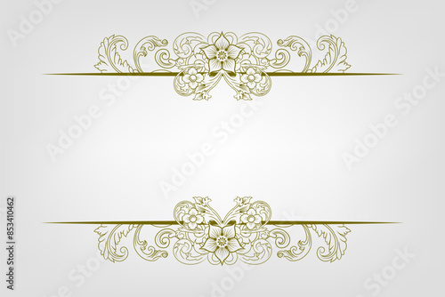 Classic Vitage Wedding Ornaments Frames Separator Elements Classic Vintage Wedding Invitation Hand Drawn Ornate the Calligraphy Poster Victorian Style