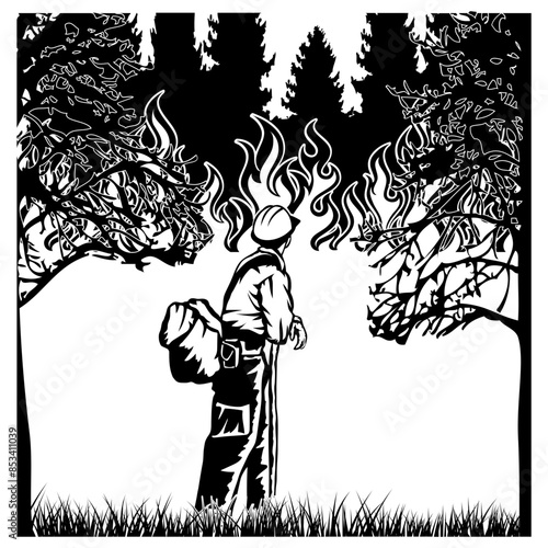 US Forest Service Forest, Forest Firefighters Forest Fire Forest Service