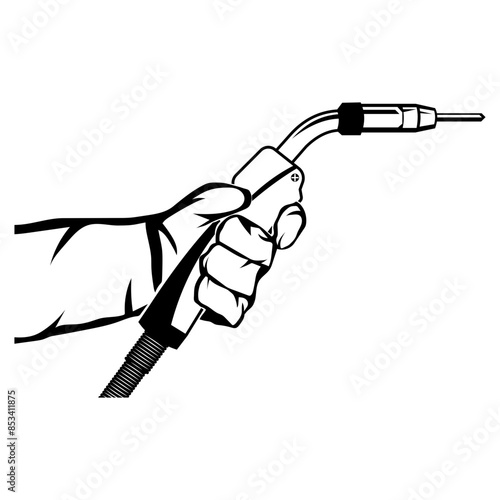 Welding Gun In Hand Welding Welder Welding