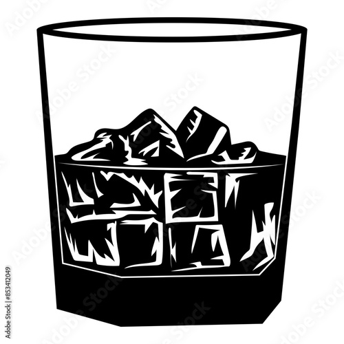 Whiskey Cup With Ice Alcohol