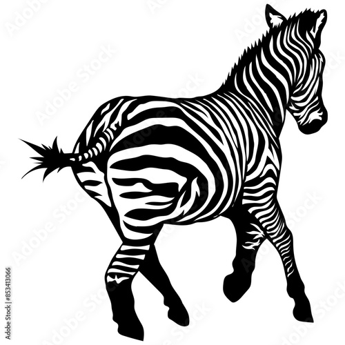 Zebra Running