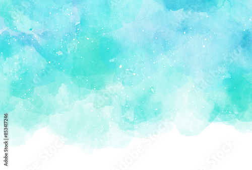 背景素材_水彩テクスチャ_青