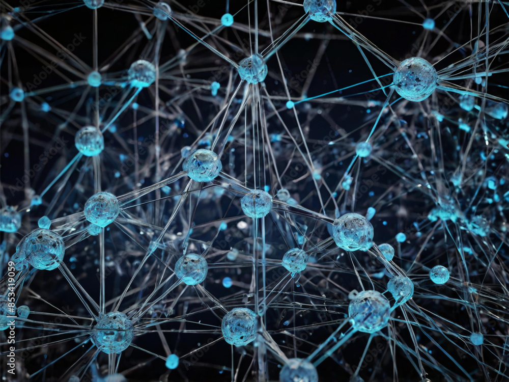 Wireless network and connection abstract data background Wireless network and connection abstract data background