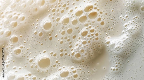 Closeup of Milk Bubbles