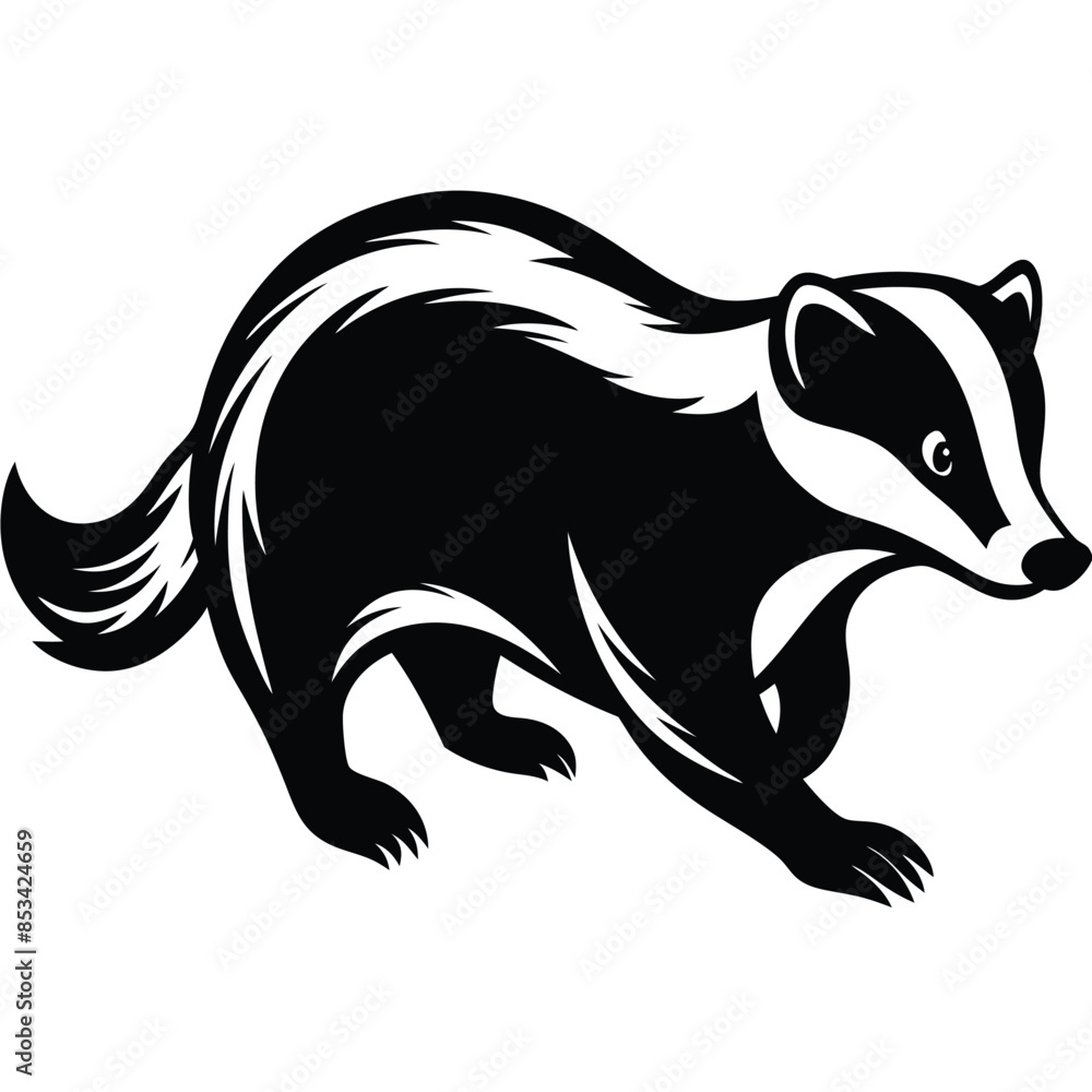 Badger logo shape vector Badger logo shape vector