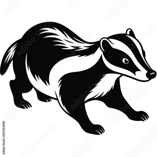 Badger logo shape vector © efuture studio