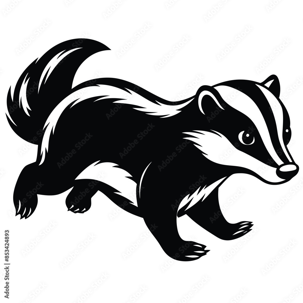 Badger logo shape vector Badger logo shape vector