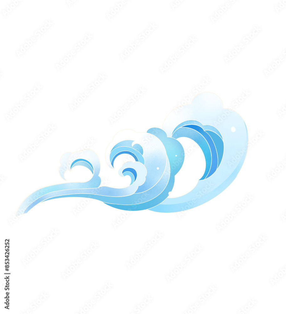 Naklejka premium wave