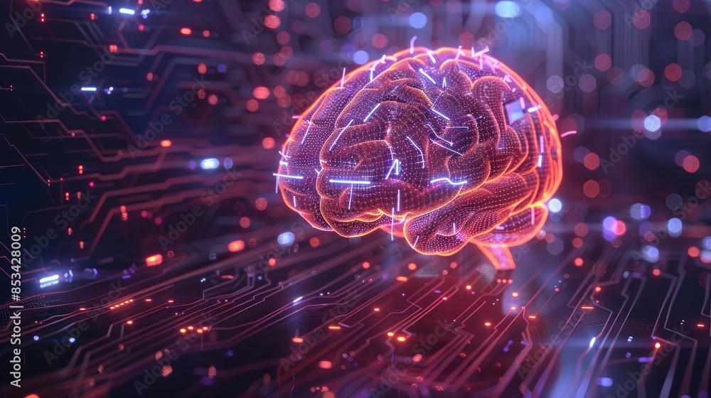 A futuristic AI brain banner with glowing neural connections and digital circuits, symbolizing advanced artificial intelligence. A futuristic AI brain banner with glowing neural connections and digital circuits, symbolizing advanced artificial intelligence.