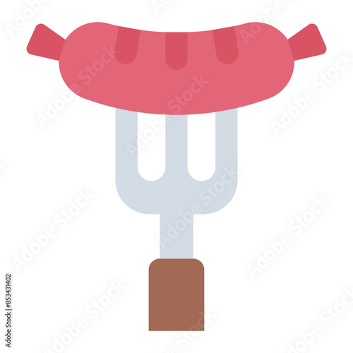 Sausage and fork icon