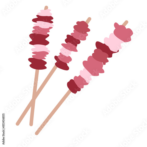 Sate Food illustration, Satay Indonesian Foods, Culinary Food
