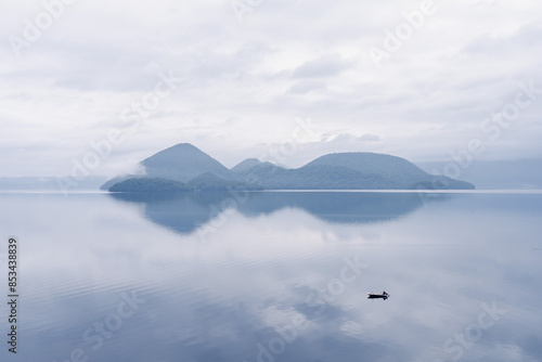 lake and mountains