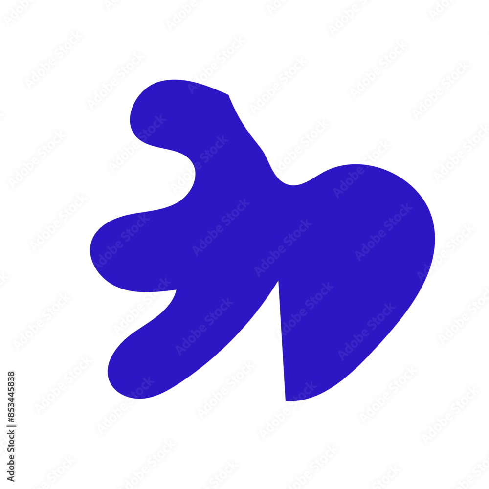 Abstract blue shape decor Abstract blue shape decor
