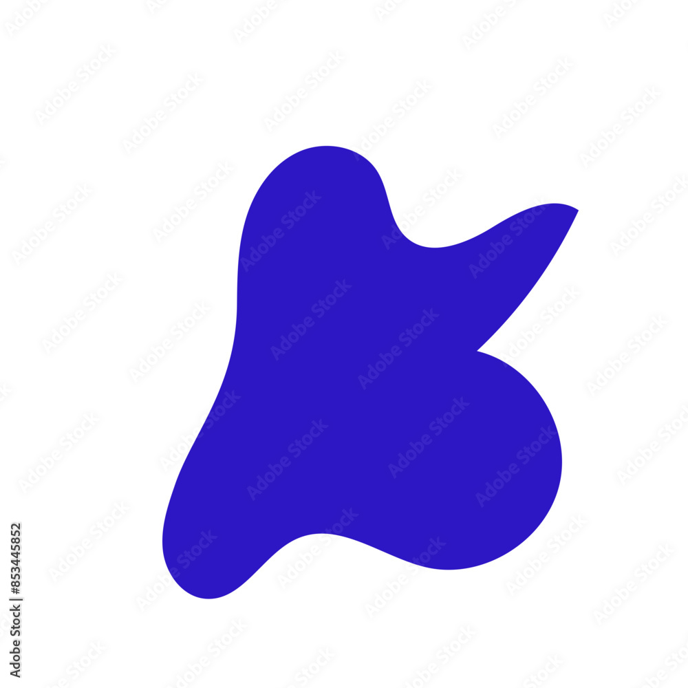 Abstract blue shape decor Abstract blue shape decor