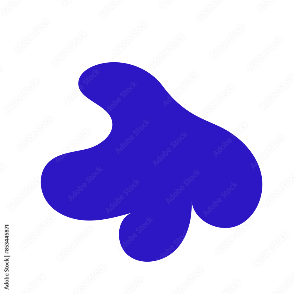 Abstract blue shape decor Abstract blue shape decor