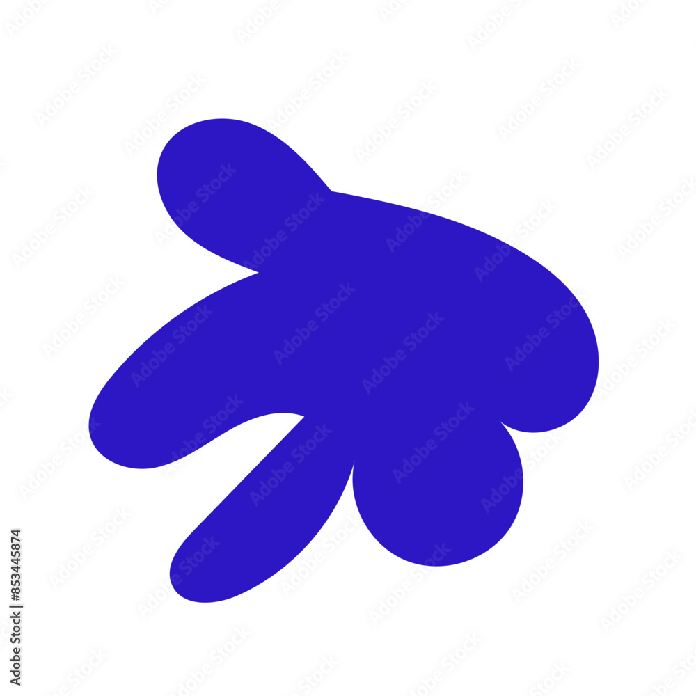 Abstract blue shape decor Abstract blue shape decor